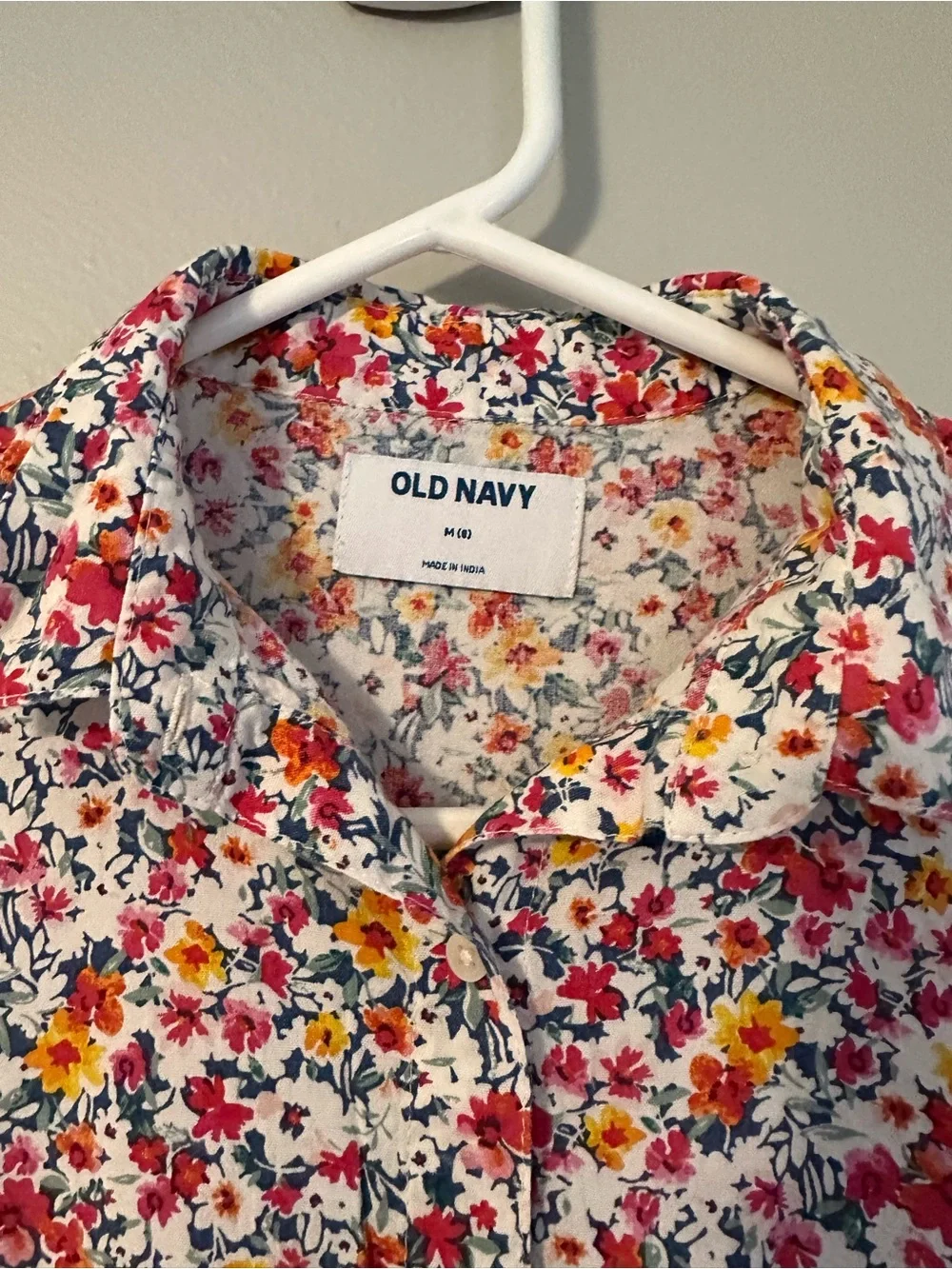 Old Navy Button DownFloral Dress with Pockets size 8